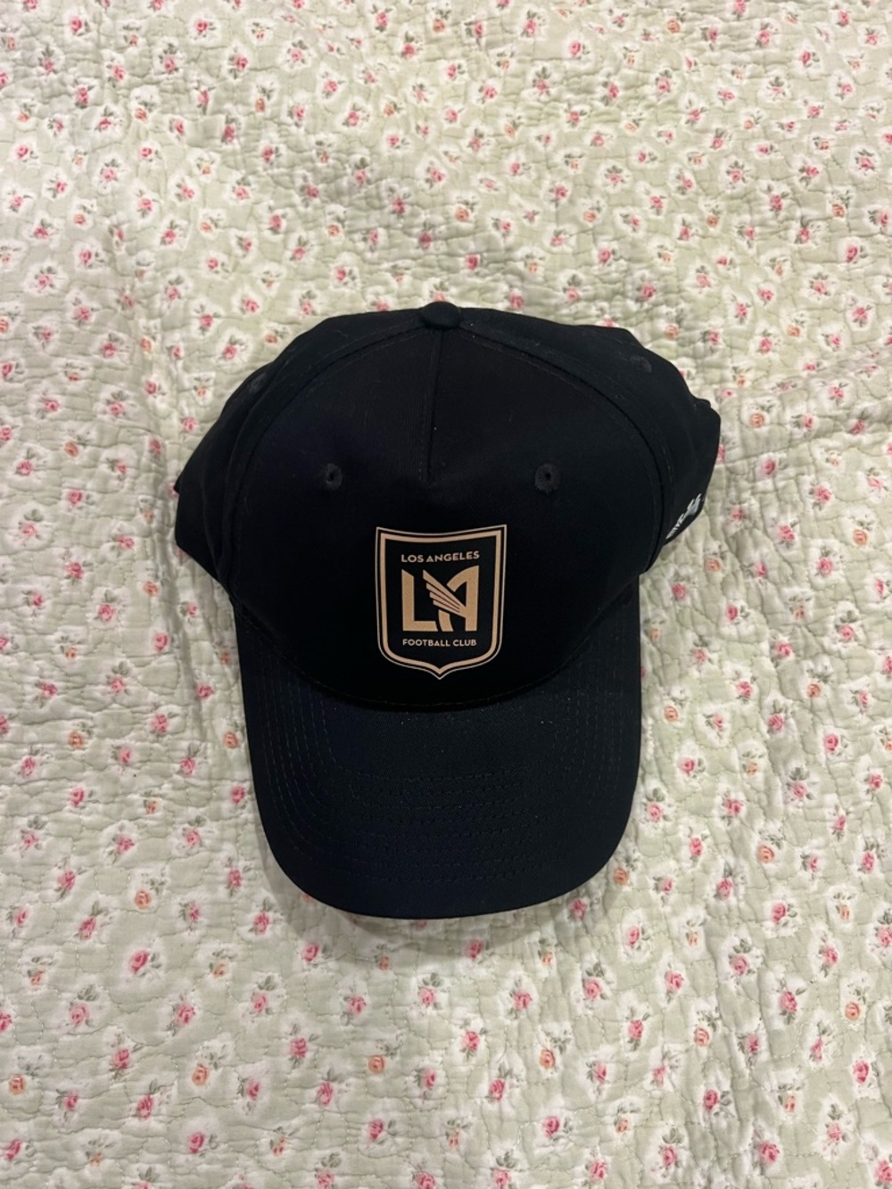 Los Angeles Apparel Black Cap with Gold Crest